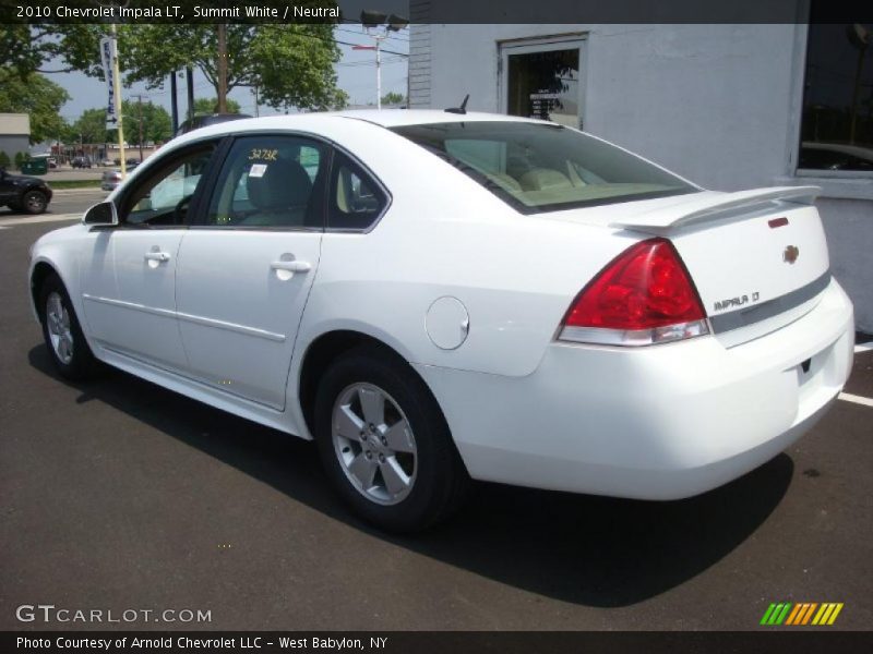 Summit White / Neutral 2010 Chevrolet Impala LT