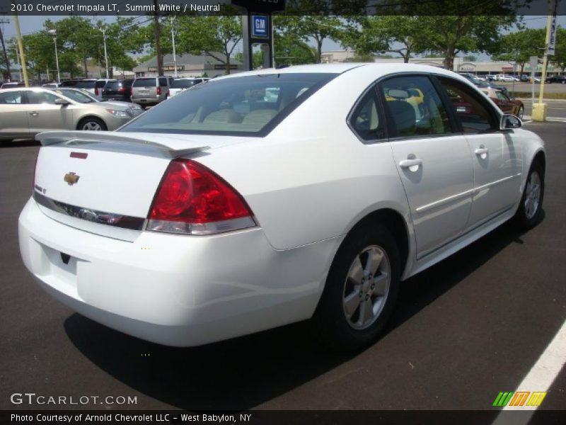 Summit White / Neutral 2010 Chevrolet Impala LT