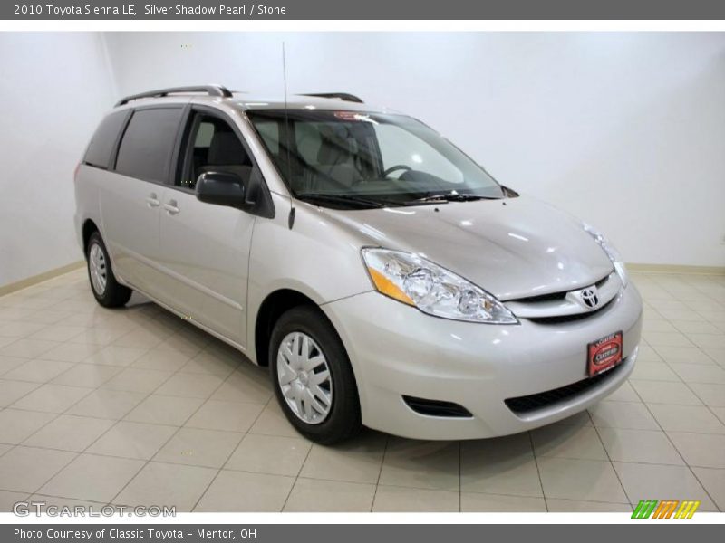 Silver Shadow Pearl / Stone 2010 Toyota Sienna LE