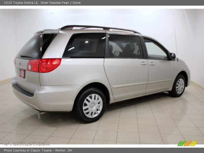 Silver Shadow Pearl / Stone 2010 Toyota Sienna LE