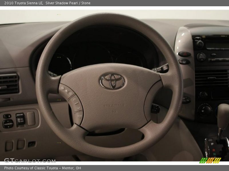 Silver Shadow Pearl / Stone 2010 Toyota Sienna LE