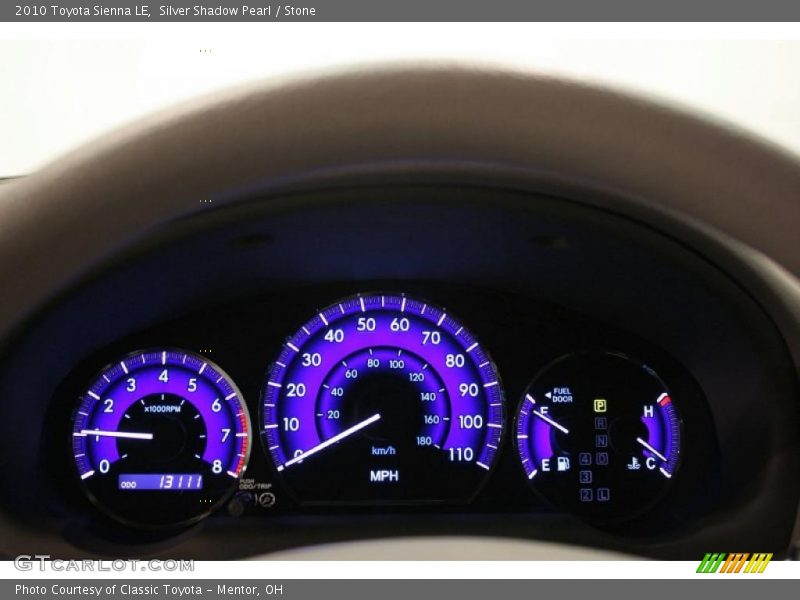 Silver Shadow Pearl / Stone 2010 Toyota Sienna LE