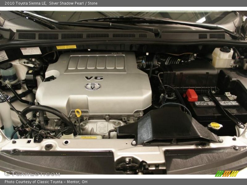 Silver Shadow Pearl / Stone 2010 Toyota Sienna LE