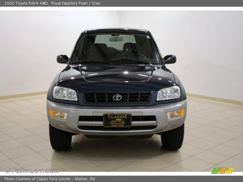 Royal Sapphire Pearl / Gray 2000 Toyota RAV4 4WD