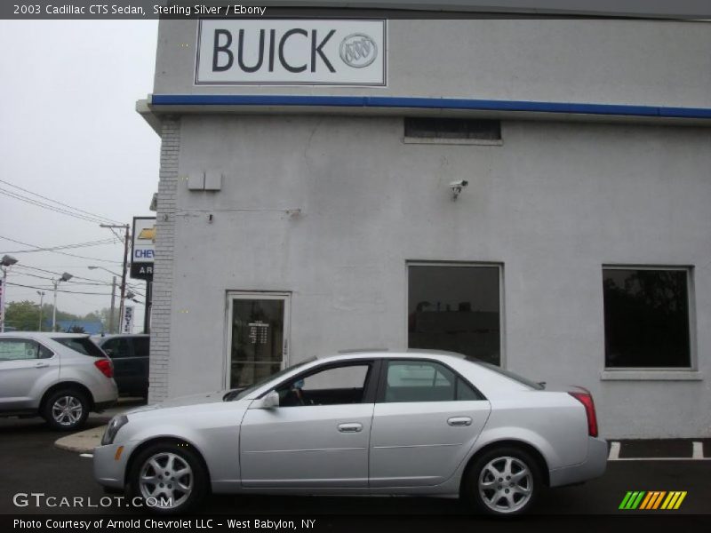 Sterling Silver / Ebony 2003 Cadillac CTS Sedan