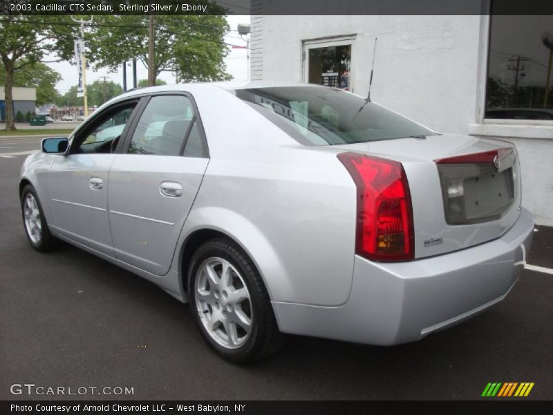 Sterling Silver / Ebony 2003 Cadillac CTS Sedan