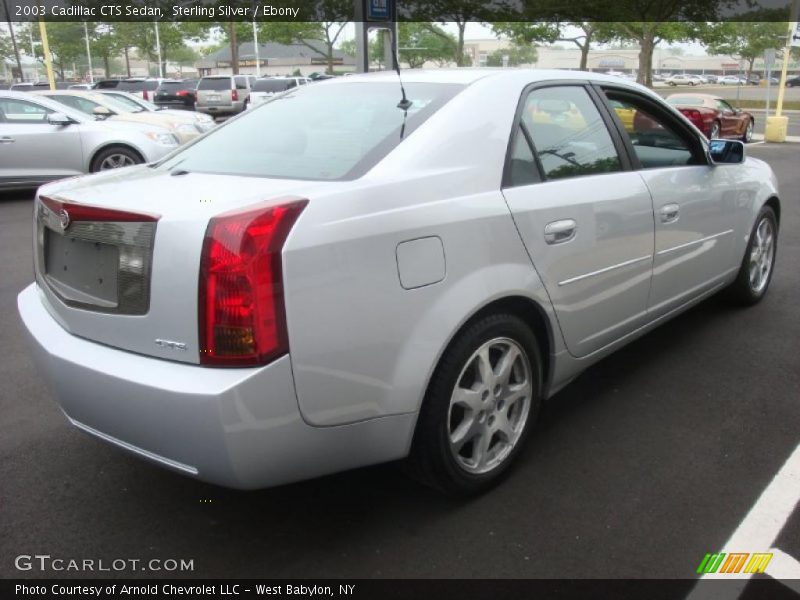 Sterling Silver / Ebony 2003 Cadillac CTS Sedan