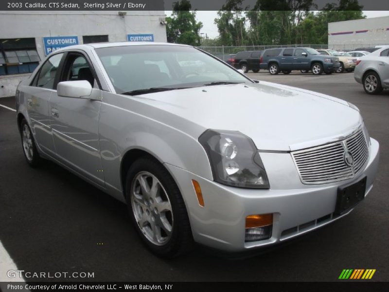 Sterling Silver / Ebony 2003 Cadillac CTS Sedan
