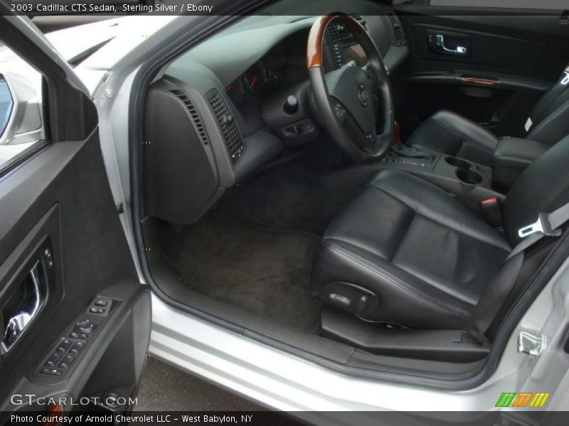Sterling Silver / Ebony 2003 Cadillac CTS Sedan