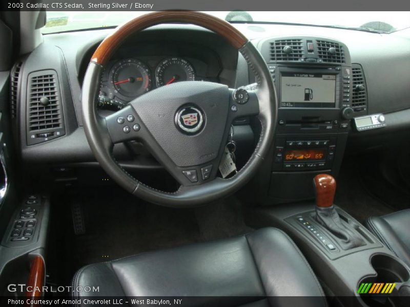 Sterling Silver / Ebony 2003 Cadillac CTS Sedan