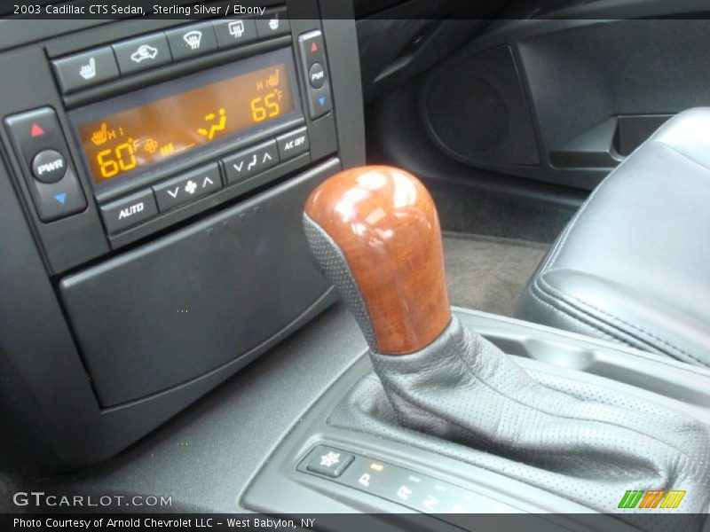 Sterling Silver / Ebony 2003 Cadillac CTS Sedan