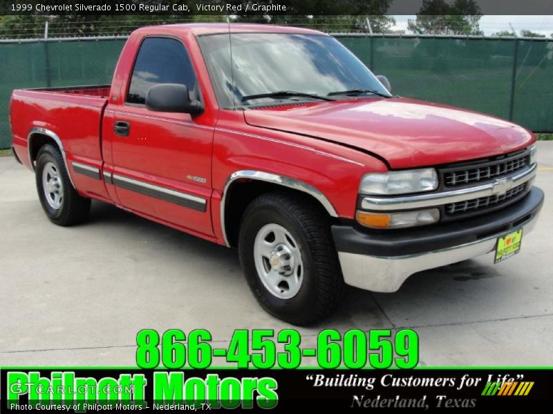 Victory Red / Graphite 1999 Chevrolet Silverado 1500 Regular Cab