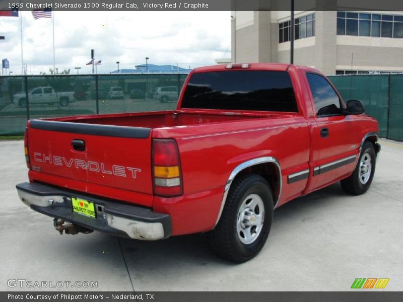 Victory Red / Graphite 1999 Chevrolet Silverado 1500 Regular Cab