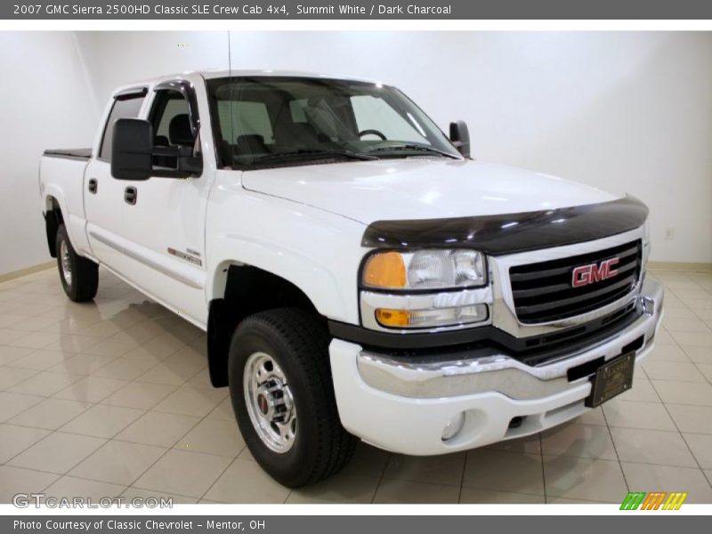Summit White / Dark Charcoal 2007 GMC Sierra 2500HD Classic SLE Crew Cab 4x4
