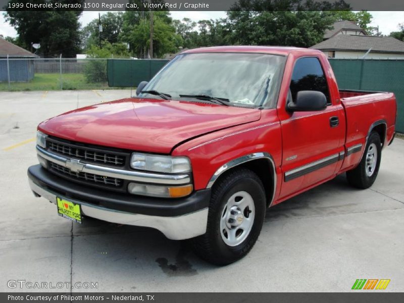 Victory Red / Graphite 1999 Chevrolet Silverado 1500 Regular Cab