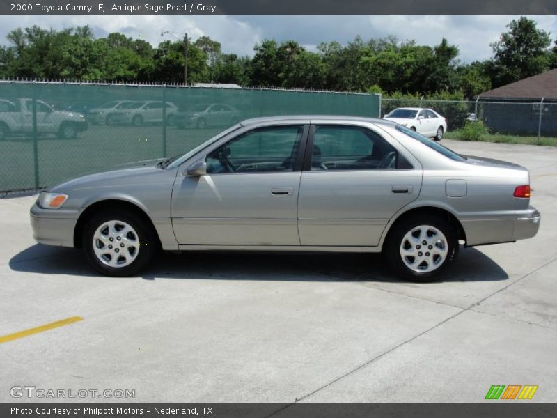 Antique Sage Pearl / Gray 2000 Toyota Camry LE