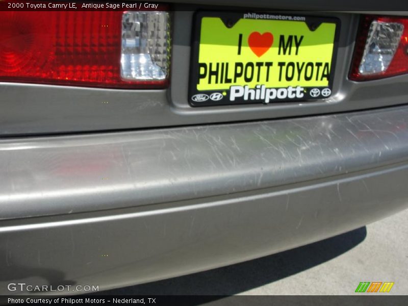 Antique Sage Pearl / Gray 2000 Toyota Camry LE