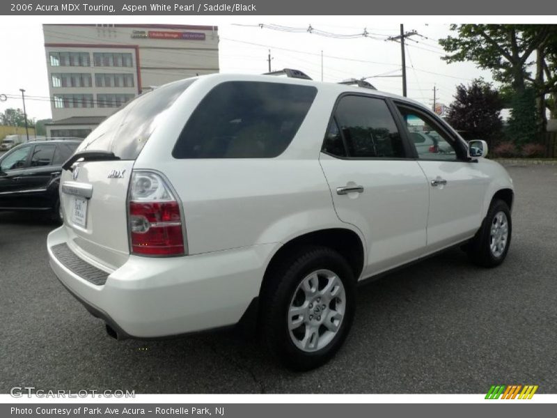 Aspen White Pearl / Saddle/Black 2006 Acura MDX Touring