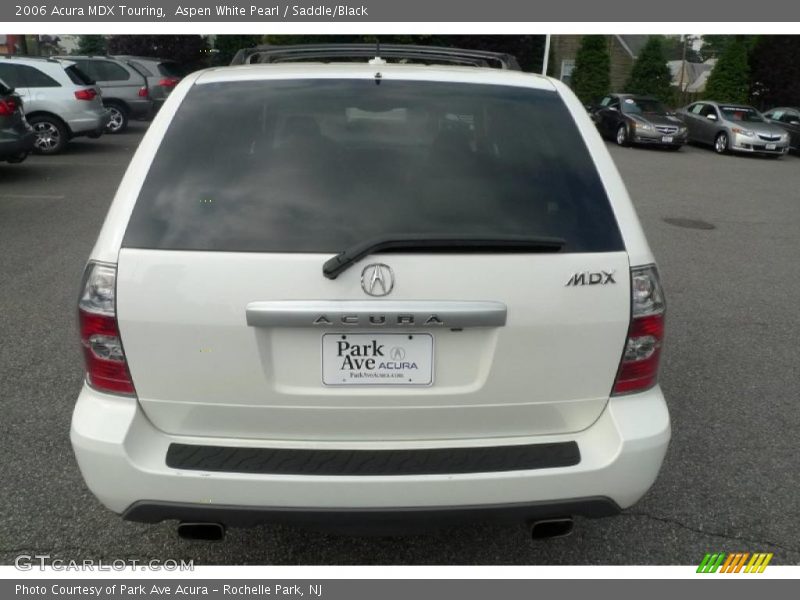 Aspen White Pearl / Saddle/Black 2006 Acura MDX Touring