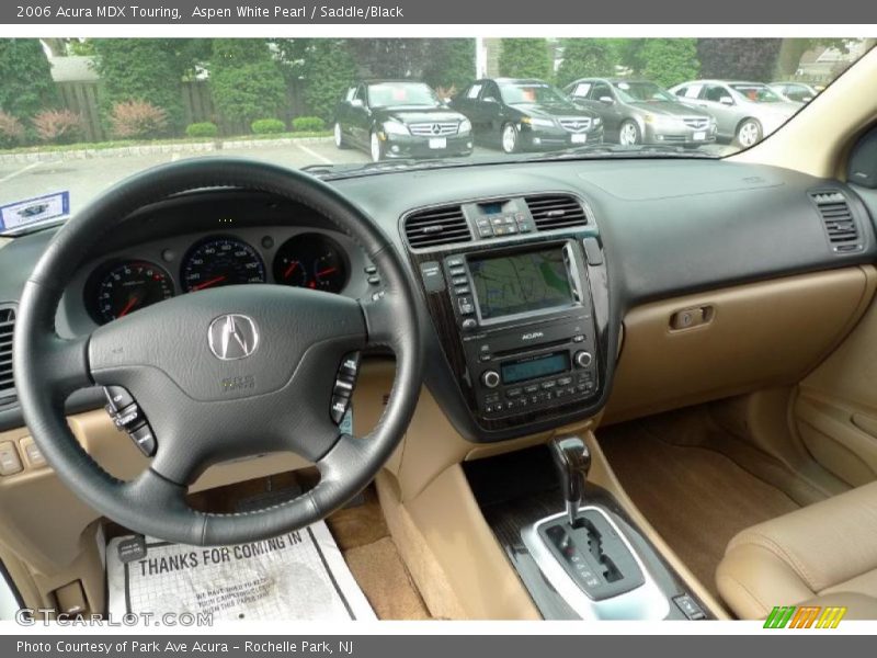 Aspen White Pearl / Saddle/Black 2006 Acura MDX Touring