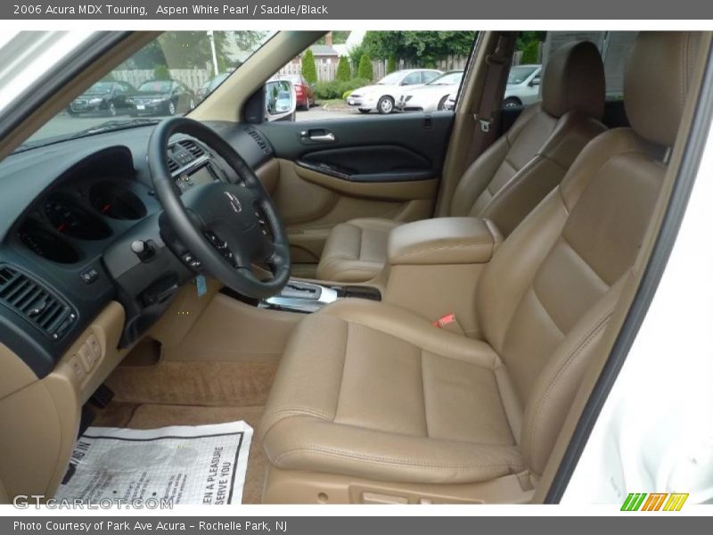 Aspen White Pearl / Saddle/Black 2006 Acura MDX Touring