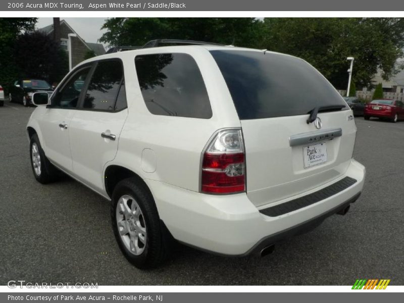 Aspen White Pearl / Saddle/Black 2006 Acura MDX Touring