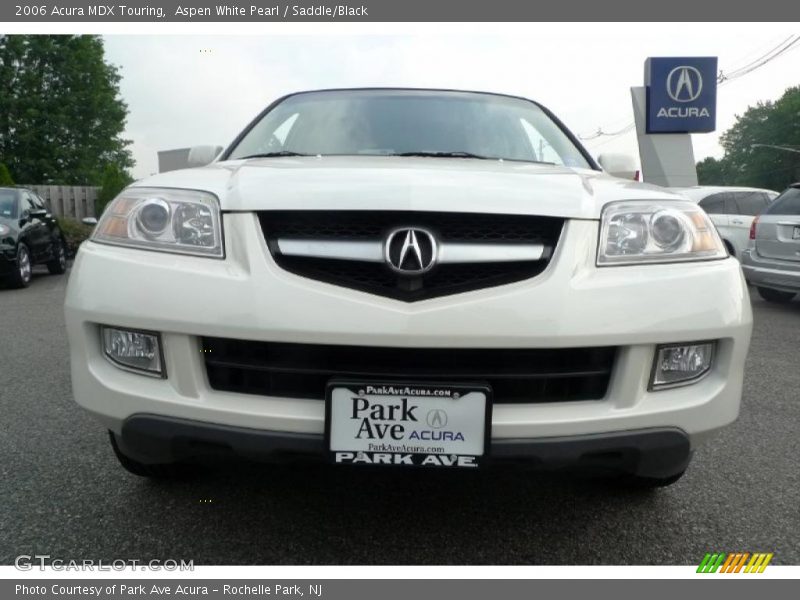 Aspen White Pearl / Saddle/Black 2006 Acura MDX Touring