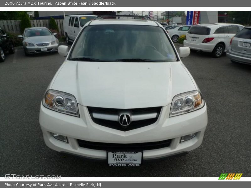 Aspen White Pearl / Saddle/Black 2006 Acura MDX Touring
