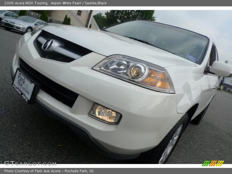 Aspen White Pearl / Saddle/Black 2006 Acura MDX Touring