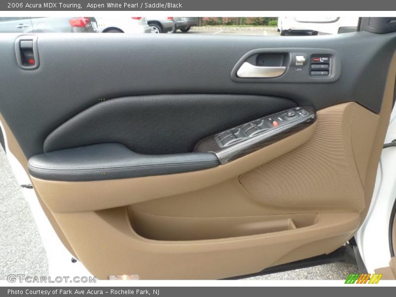 Aspen White Pearl / Saddle/Black 2006 Acura MDX Touring
