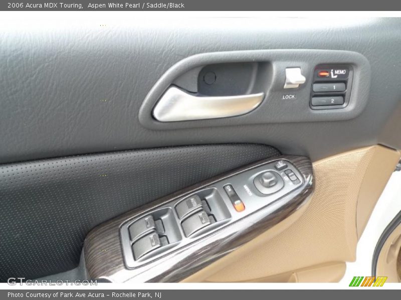 Aspen White Pearl / Saddle/Black 2006 Acura MDX Touring