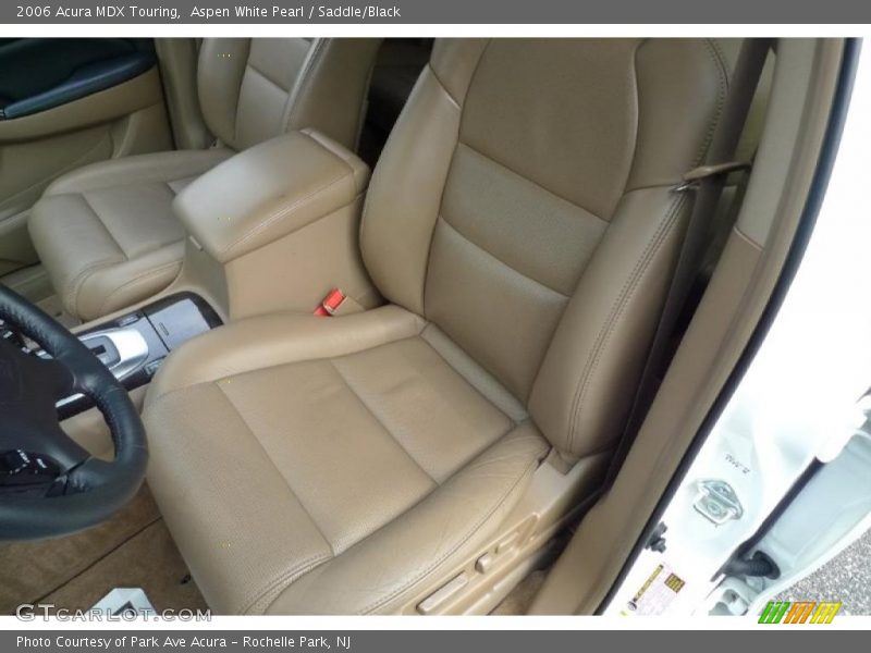 Aspen White Pearl / Saddle/Black 2006 Acura MDX Touring