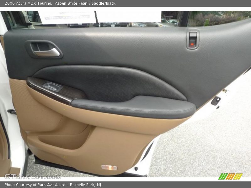 Aspen White Pearl / Saddle/Black 2006 Acura MDX Touring