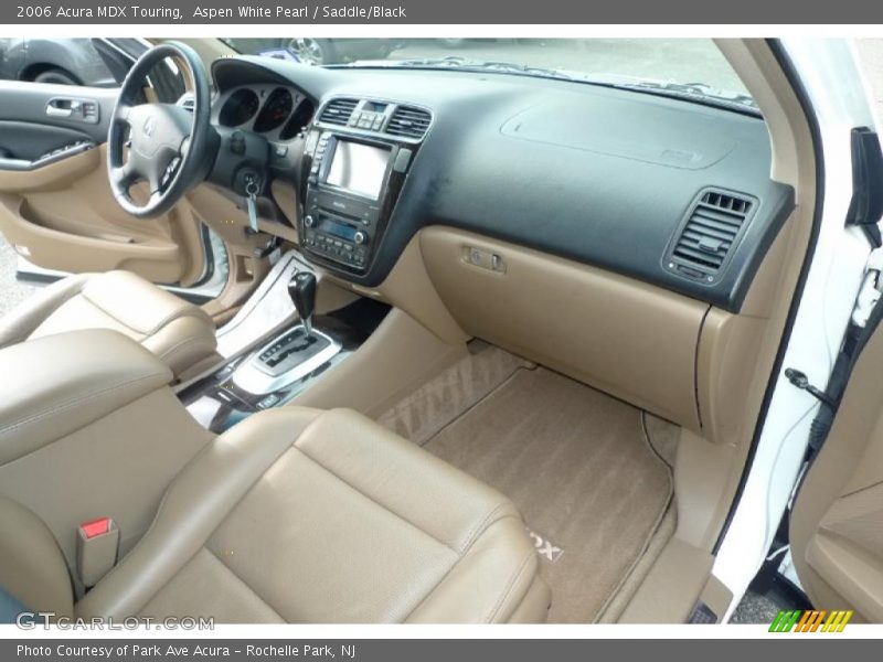 Aspen White Pearl / Saddle/Black 2006 Acura MDX Touring