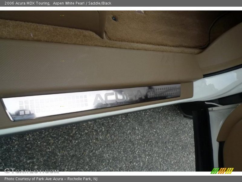 Aspen White Pearl / Saddle/Black 2006 Acura MDX Touring