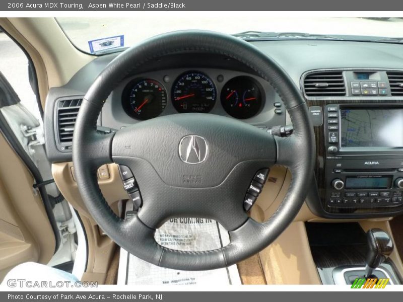Aspen White Pearl / Saddle/Black 2006 Acura MDX Touring
