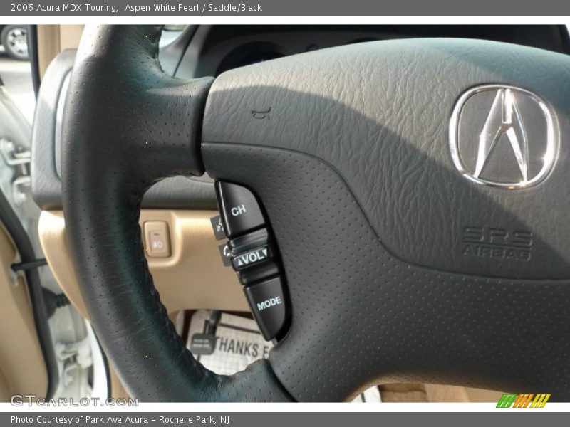 Aspen White Pearl / Saddle/Black 2006 Acura MDX Touring