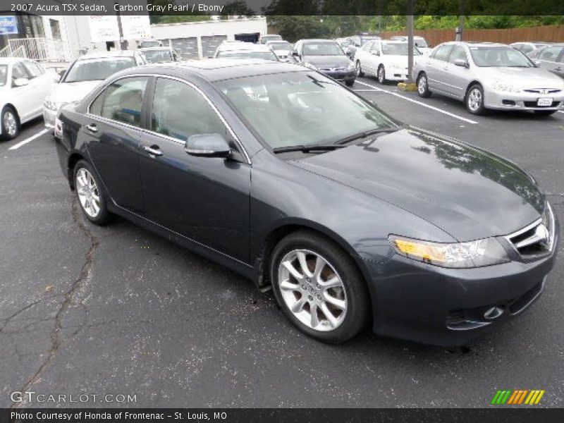 Carbon Gray Pearl / Ebony 2007 Acura TSX Sedan