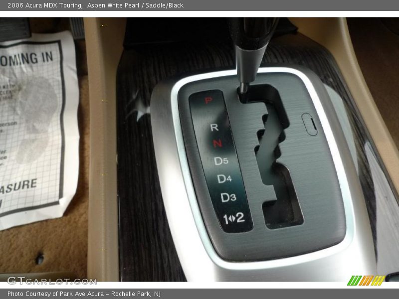 Aspen White Pearl / Saddle/Black 2006 Acura MDX Touring