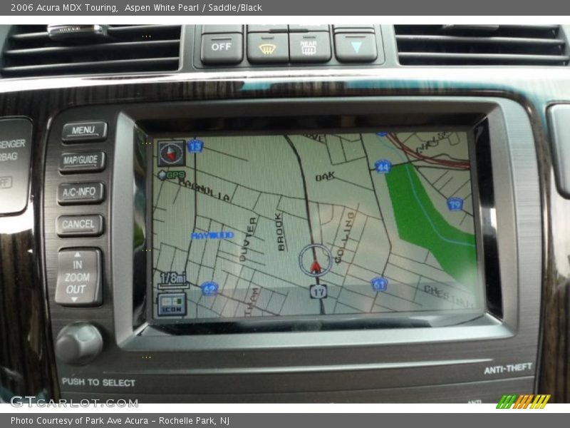 Aspen White Pearl / Saddle/Black 2006 Acura MDX Touring