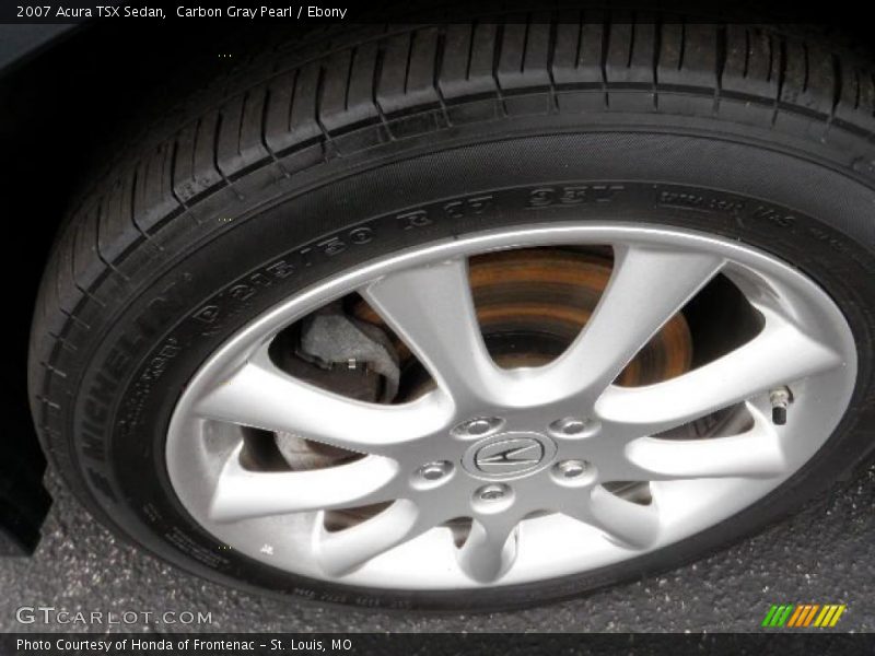 Carbon Gray Pearl / Ebony 2007 Acura TSX Sedan
