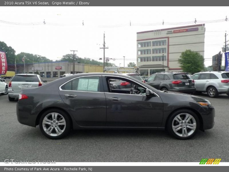 Grigio Metallic / Ebony 2010 Acura TSX V6 Sedan
