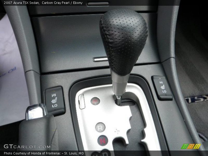 Carbon Gray Pearl / Ebony 2007 Acura TSX Sedan