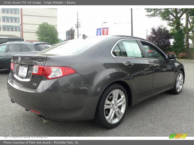 Grigio Metallic / Ebony 2010 Acura TSX V6 Sedan