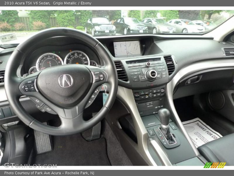 Grigio Metallic / Ebony 2010 Acura TSX V6 Sedan