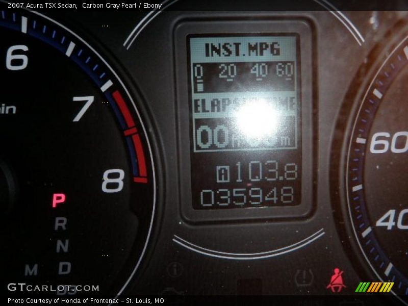 Carbon Gray Pearl / Ebony 2007 Acura TSX Sedan