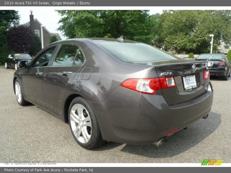 Grigio Metallic / Ebony 2010 Acura TSX V6 Sedan