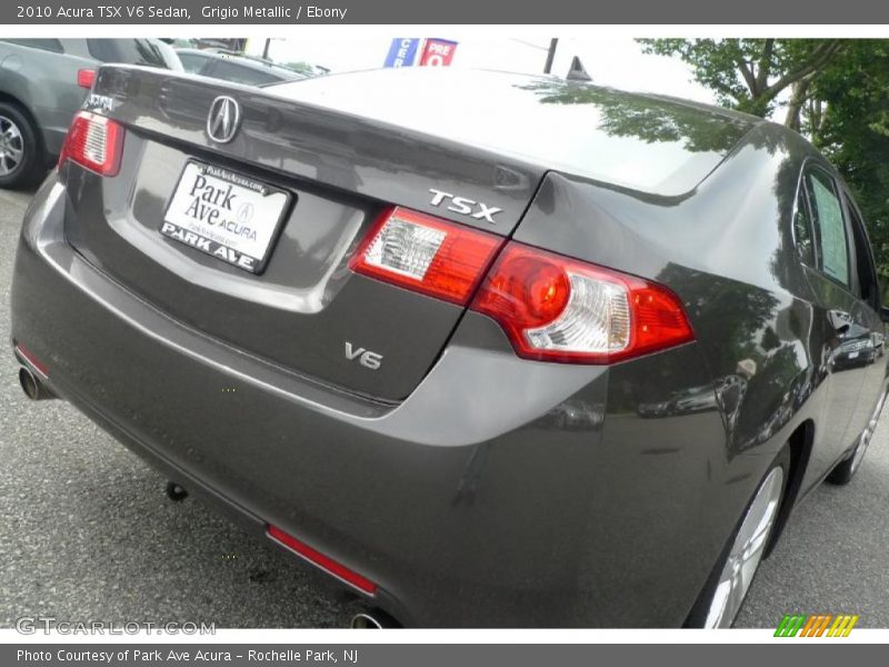 Grigio Metallic / Ebony 2010 Acura TSX V6 Sedan
