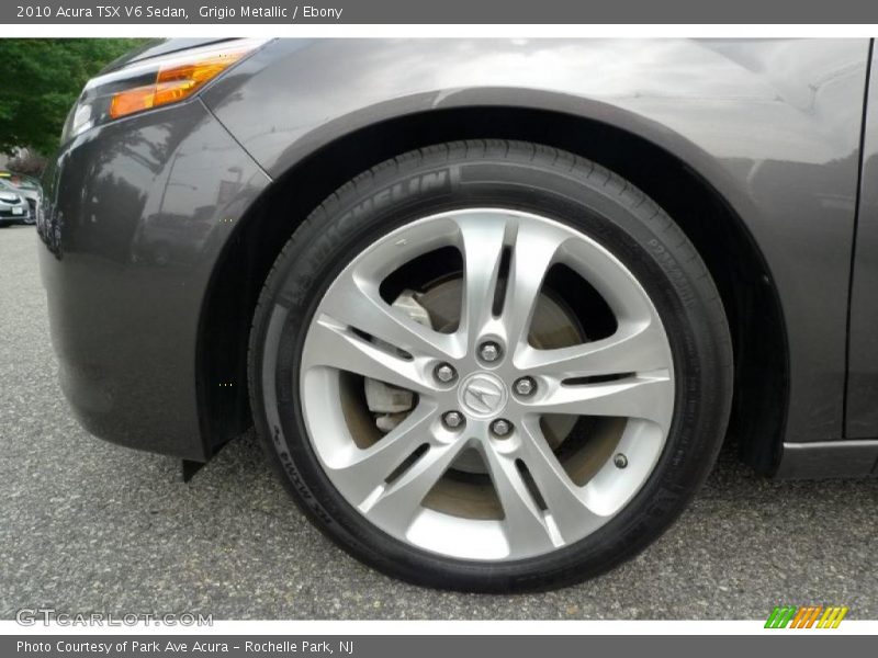 Grigio Metallic / Ebony 2010 Acura TSX V6 Sedan