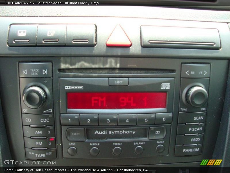 Brilliant Black / Onyx 2001 Audi A6 2.7T quattro Sedan